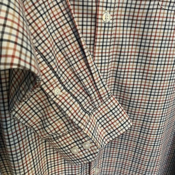Van Heusen Long Sleeve Button Down Dress Shirt Plaid Size Large 16-16.5 - Picture 10 of 10